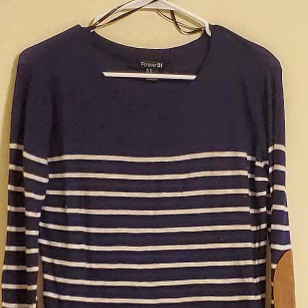 Sweater with elbow patches